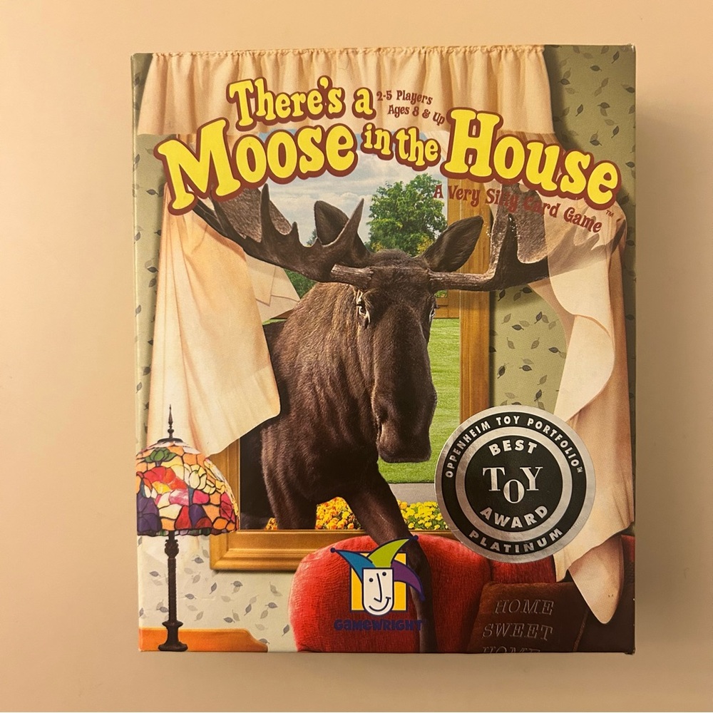 There's A Moose in the House Card Game 100% COMPLETE Gamewright 2009 Kids